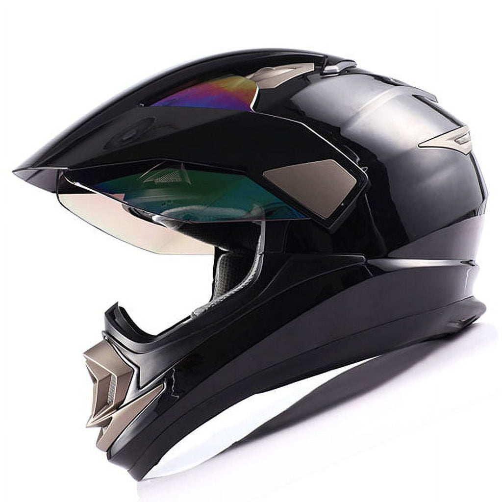 1Storm Dual Sport Helmet Motorcycle Full Face Motocross Off Road Bike HGXP14A Glossy White