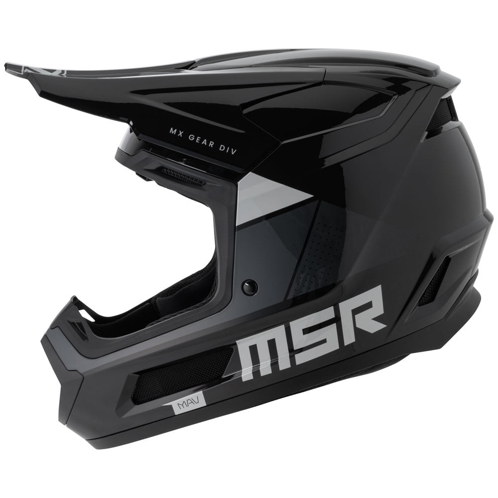 MSRâ„?Mav Sensor Dirt Bike Motocross Helmet w/ MIPS X-Large Black/Grey