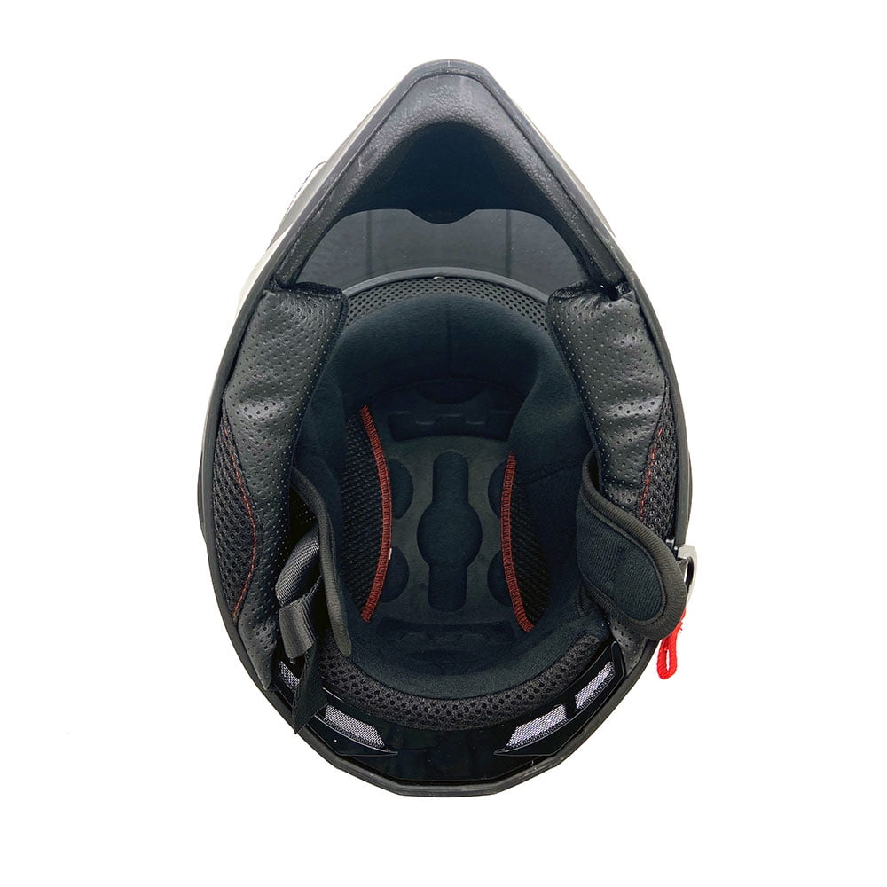 MMG Adult Motorcycle Dual Sport Off-Road Full-Face Helmet DOT - Matte Gray (Medium) Model 23