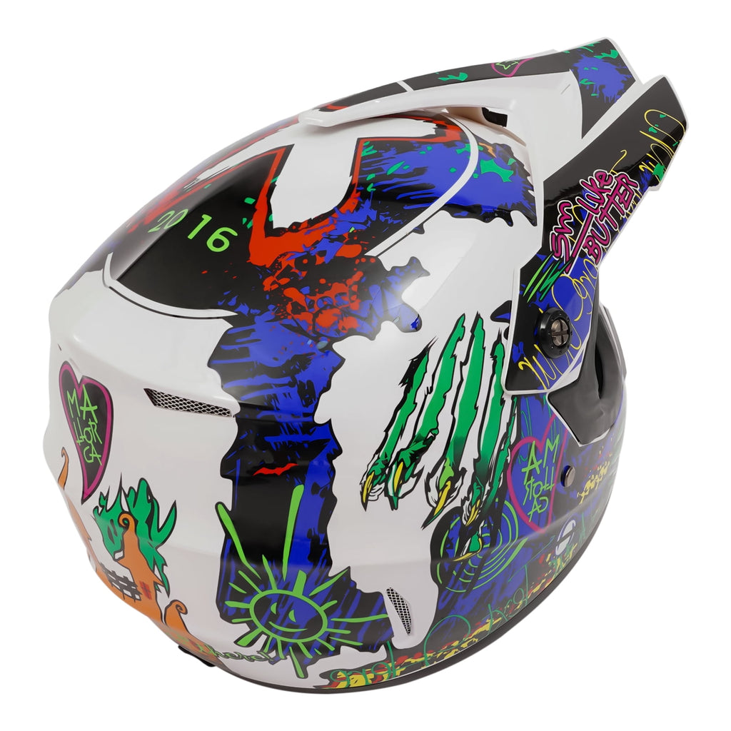 22.44-22.83in Suitable Head Helmet Set Helmet Set with Goggles and Gloves Motorcycle Off-Road Helmet Set