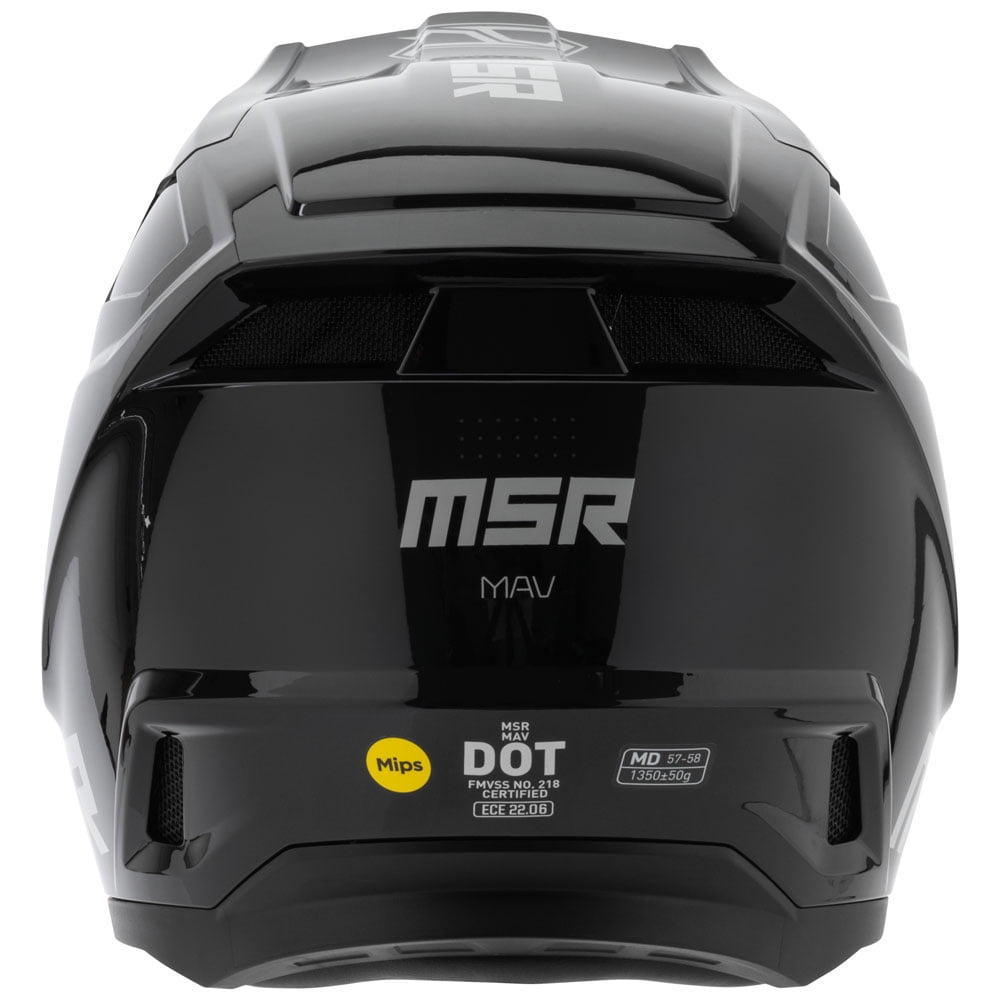 MSRâ„?Mav Sensor Dirt Bike Motocross Helmet w/ MIPS Medium Black/Grey