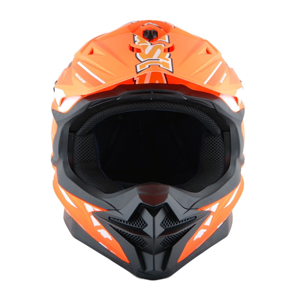 1Storm Motocross Adult Helmet Downhill Mountain Bike Helmet BMX MX ATV Dirt Bike Storm Style HF803; Storm Black