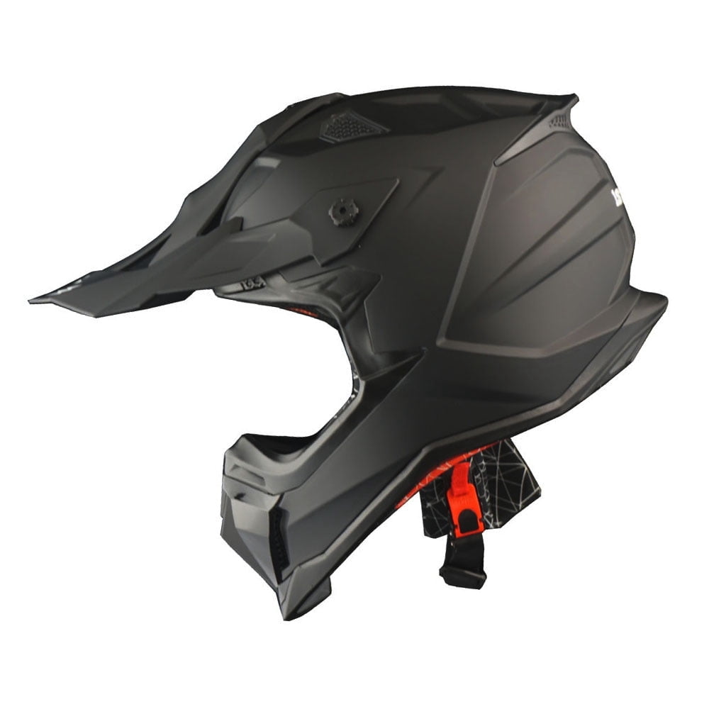 1Storm Adult Motocross Helmet ATV Dirt Bike BMX MX Downhill Mountain Helmet Track Style JH601; Matt Black