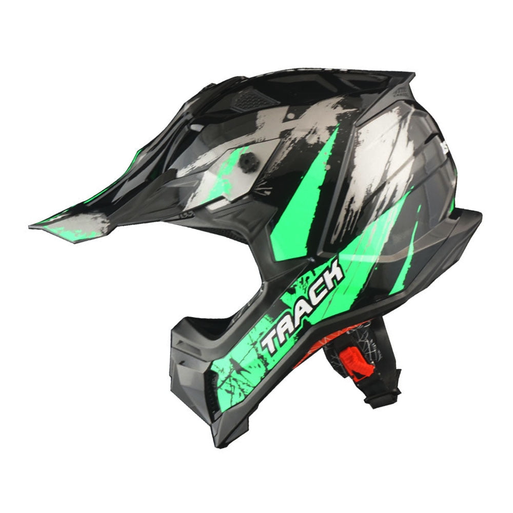 1Storm Adult Motocross Helmet ATV Dirt Bike BMX MX Downhill Mountain Helmet Track Style JH601; Matt Black