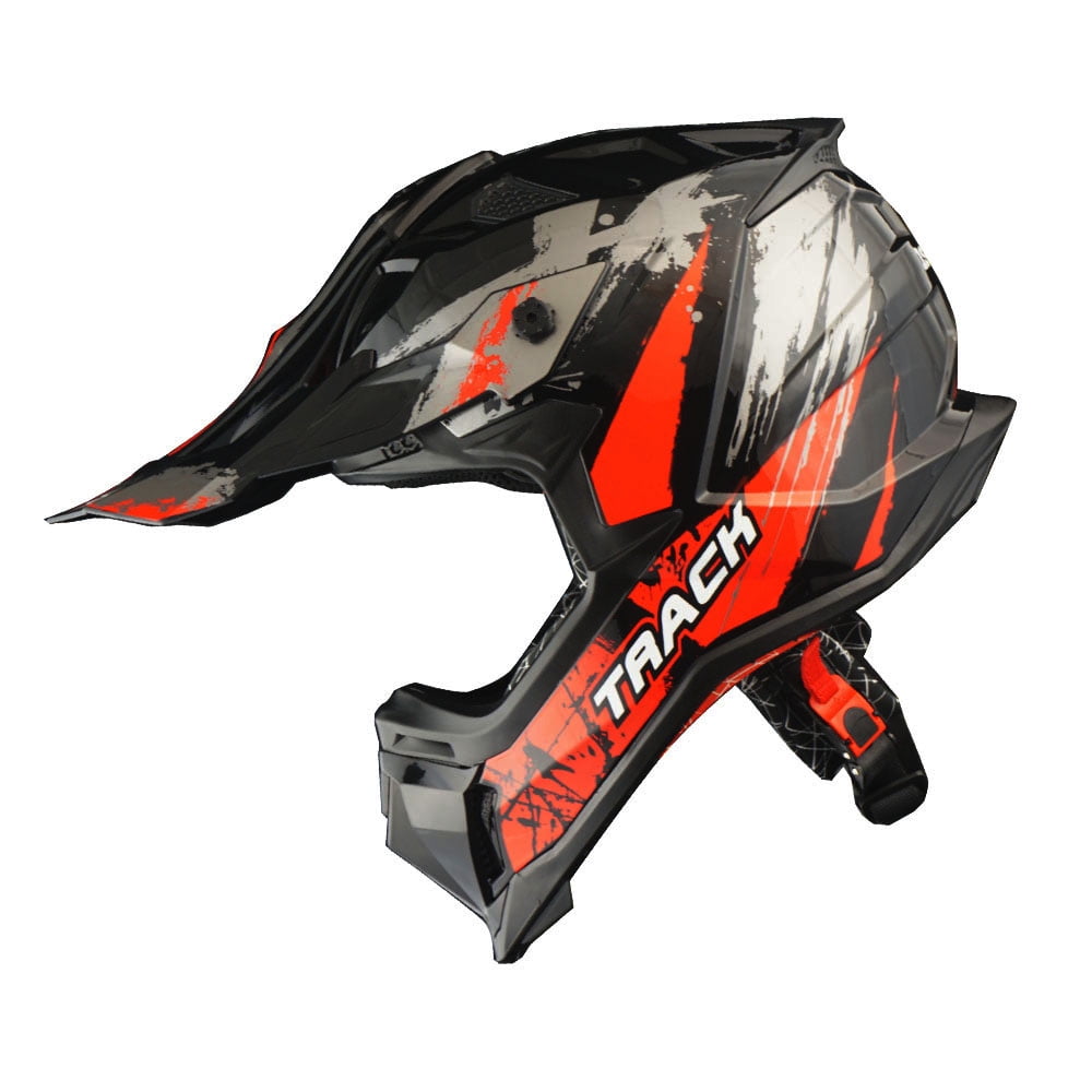 1Storm Adult Motocross Helmet ATV Dirt Bike BMX MX Downhill Mountain Helmet Track Style JH601; Matt Black