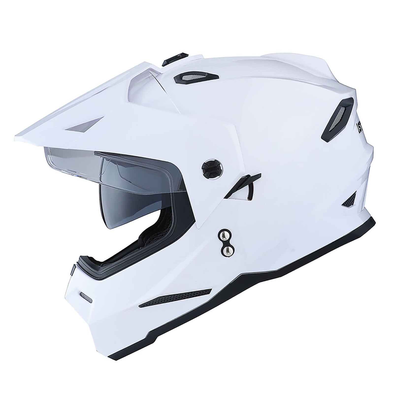 1Storm Adult Motorcycle Motocross Dual Sport Off Road Full Face Dual Visor Helmet F802CLS Matt Black