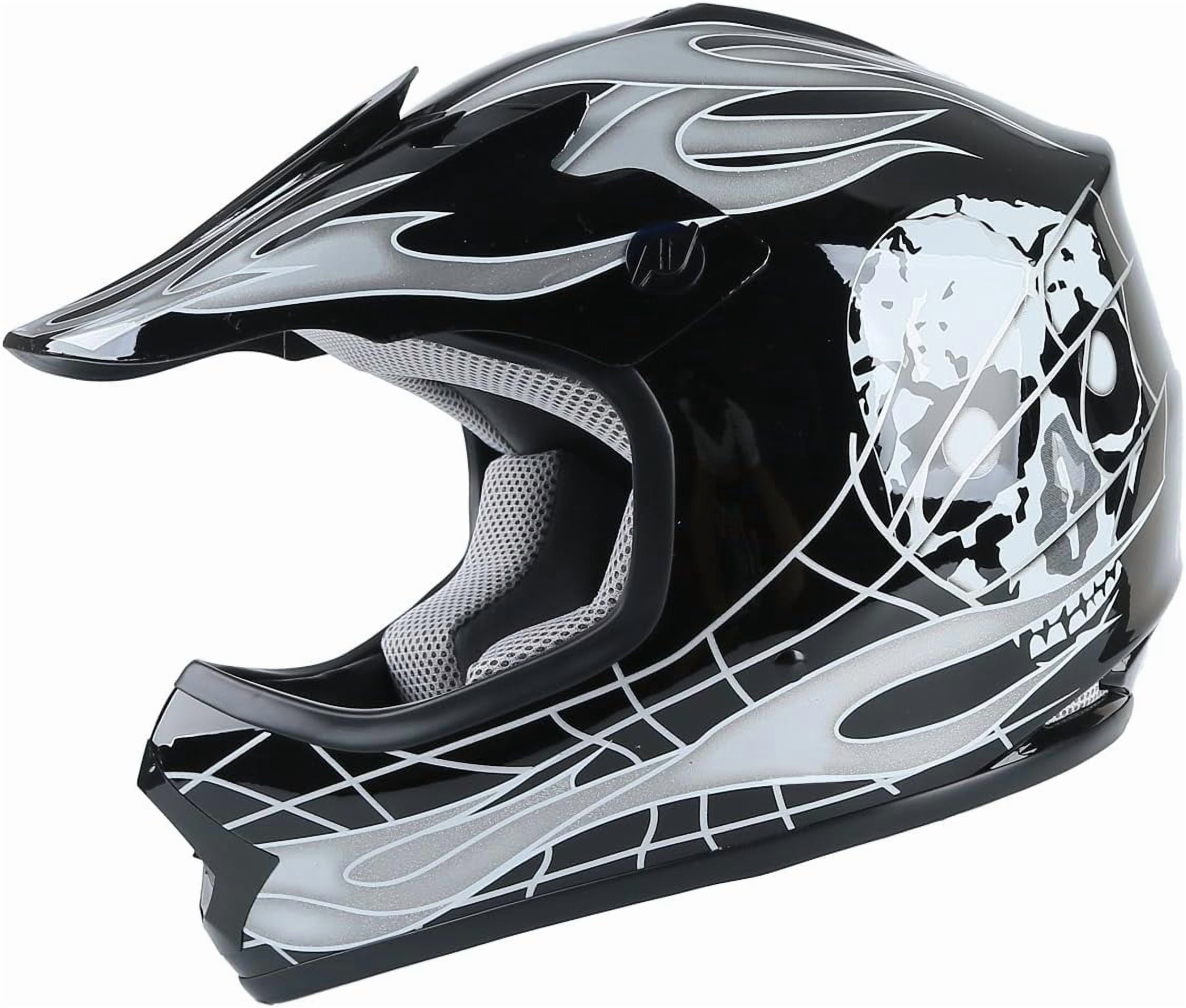 Youth Kids Motocross Offroad Street Dirt Bike Helmet W/Goggles Gloves ATV Mx Skull Helmet