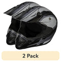 (2 pack) Fuel Helmets Adult Frenzy Off Road Helmet Blk/gry Xl