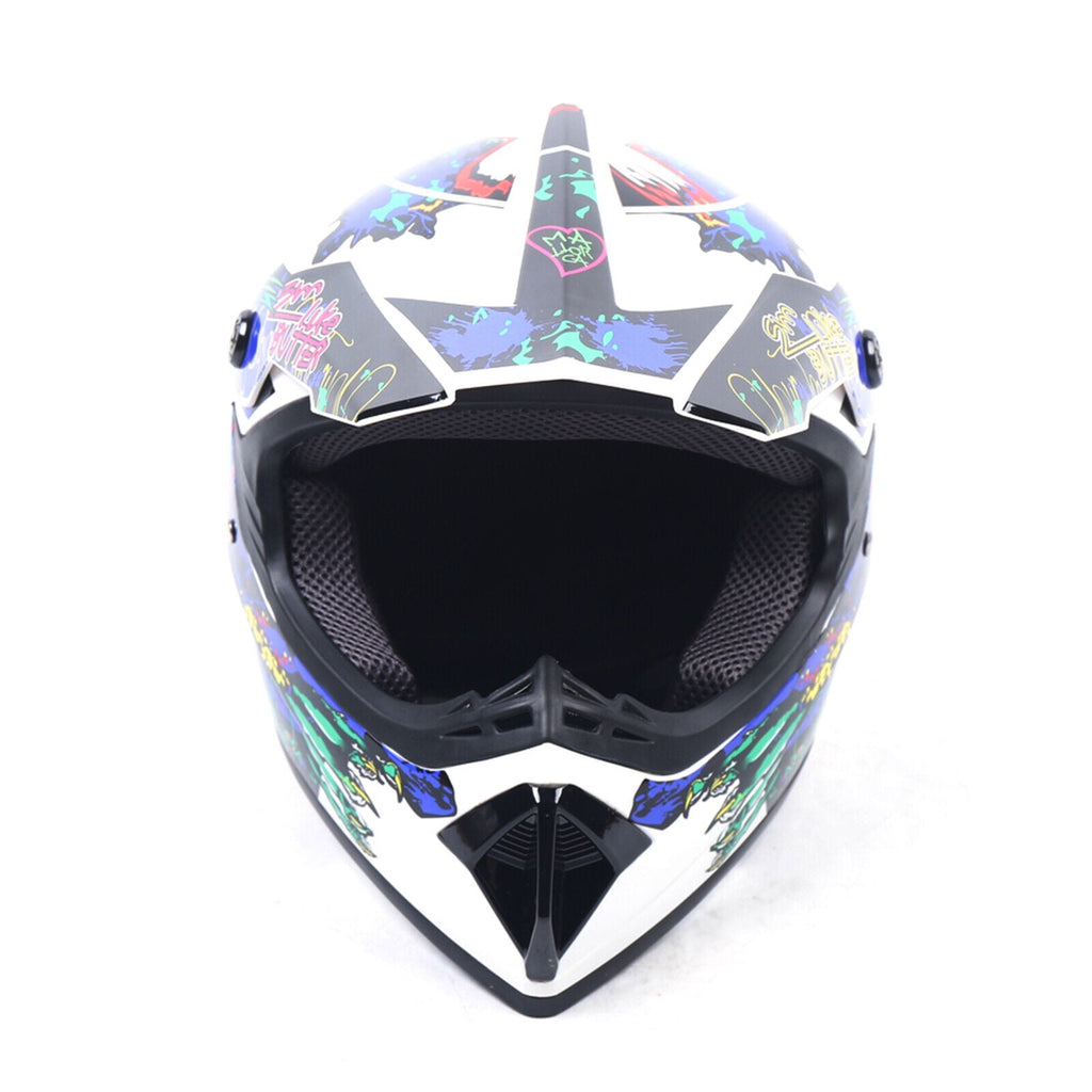 Adult Helmet &Gloves &Goggles for Dirt Bike DOT Motorcycle Motocross MX ATV