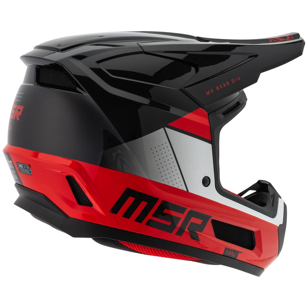 MSRâ„?Mav Sensor Dirt Bike Motocross Helmet w/ MIPS X-Large Black/Red