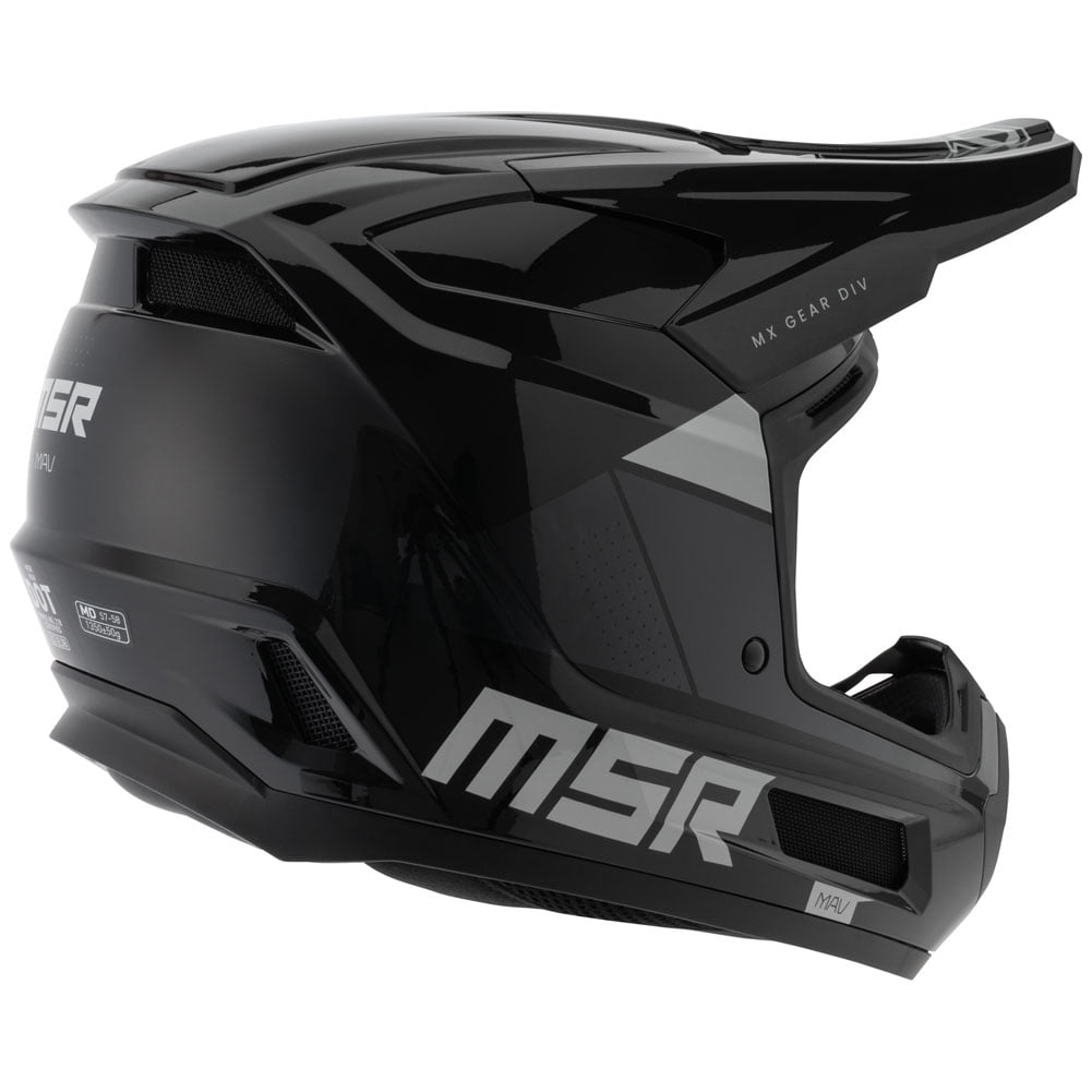 MSRâ„?Mav Sensor Dirt Bike Motocross Helmet w/ MIPS X-Large Black/Grey