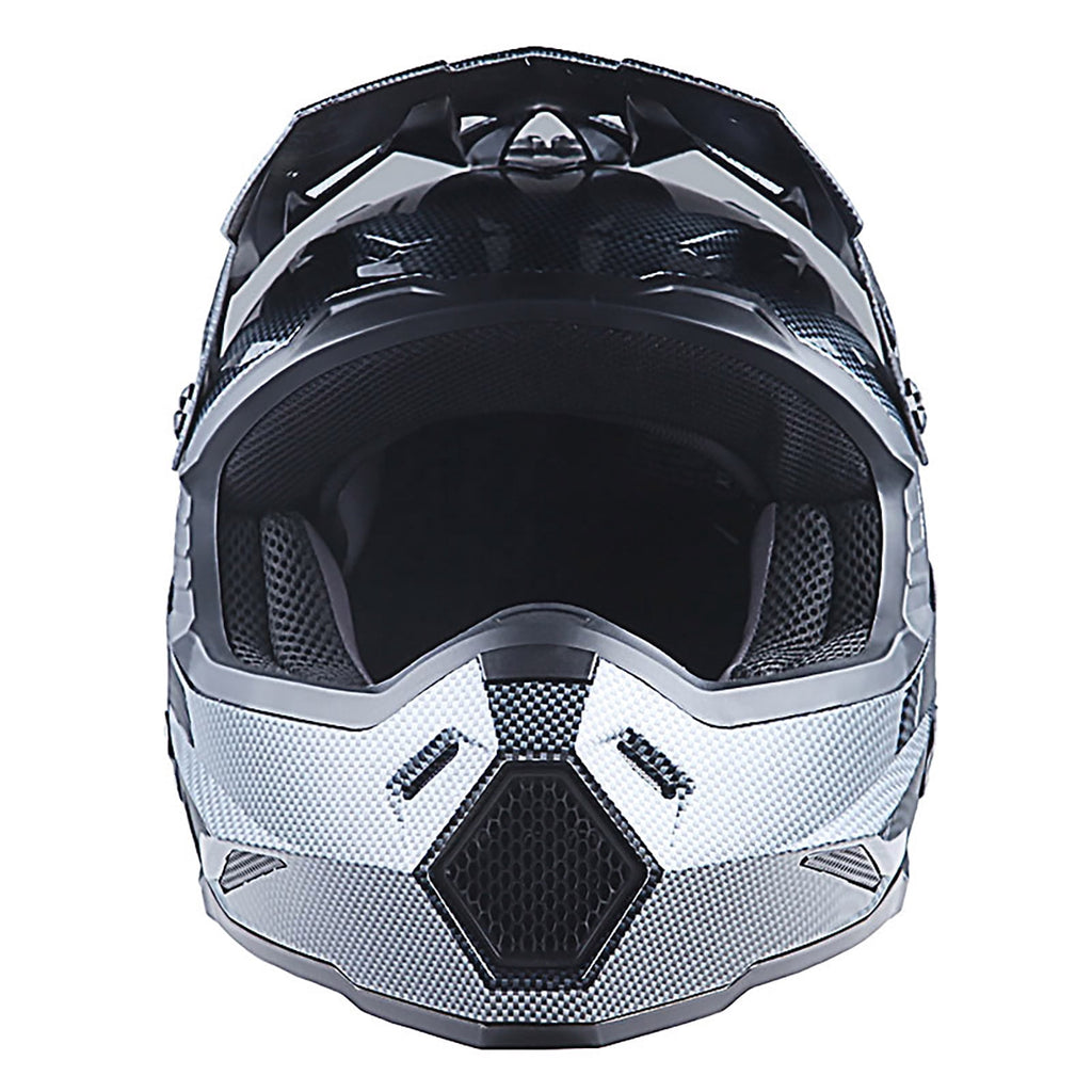 1Storm Adult Motocross Helmet BMX MX ATV Dirt Bike Helmet Racing Style HF801; Sonic Red