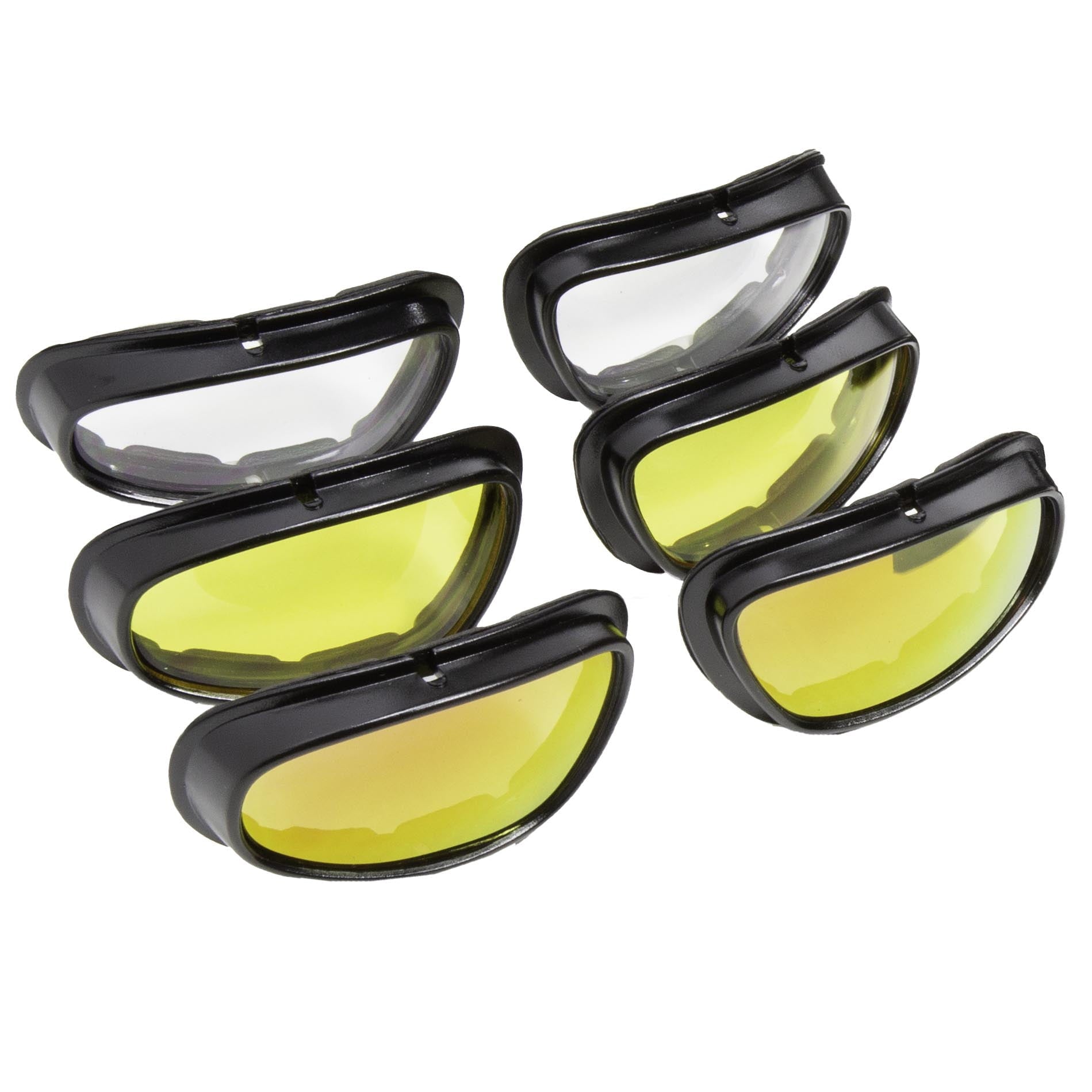 FUEL Adult MX ATV Off-Road Premium Riding Glasses Kit for Motorcycle Moped Cruiser Scooter