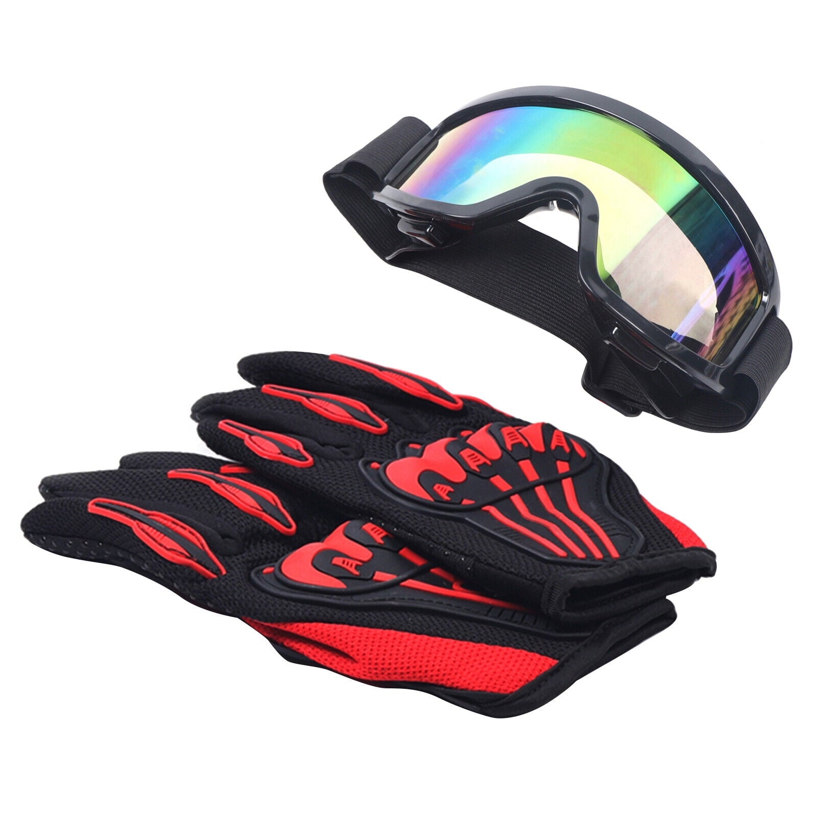 Motocross Youth Helmet+Goggles+Gloves Kit Off-Road Dirt Bike Racing ATV Protect