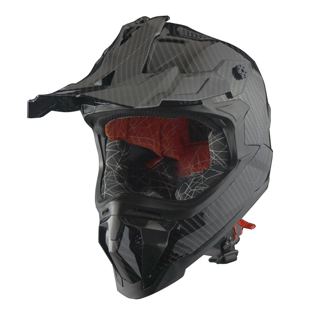 1Storm Adult Motocross Helmet ATV Dirt Bike BMX MX Downhill Mountain Helmet Track Style JH601; Matt Black