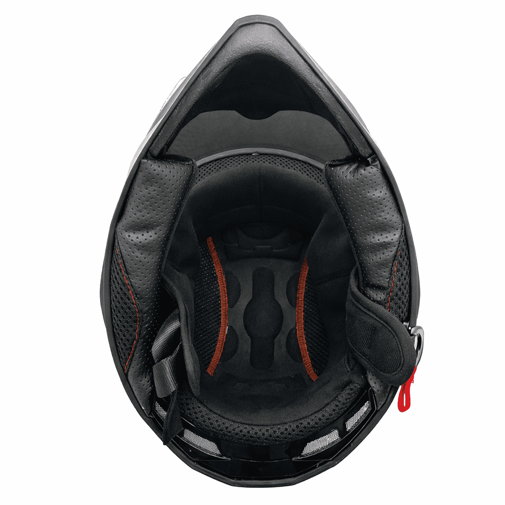 Adult Motorcycle Dual Sport Off-Road Full-Face Helmet DOT â€?Gloss Black (Medium) Model 23