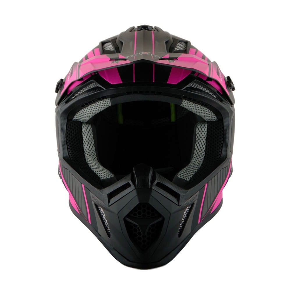1Storm Adult Motocross Helmet BMX MX ATV Dirt Bike Downhill Mountain Bike Helmet Racing Style H637; Storm Green