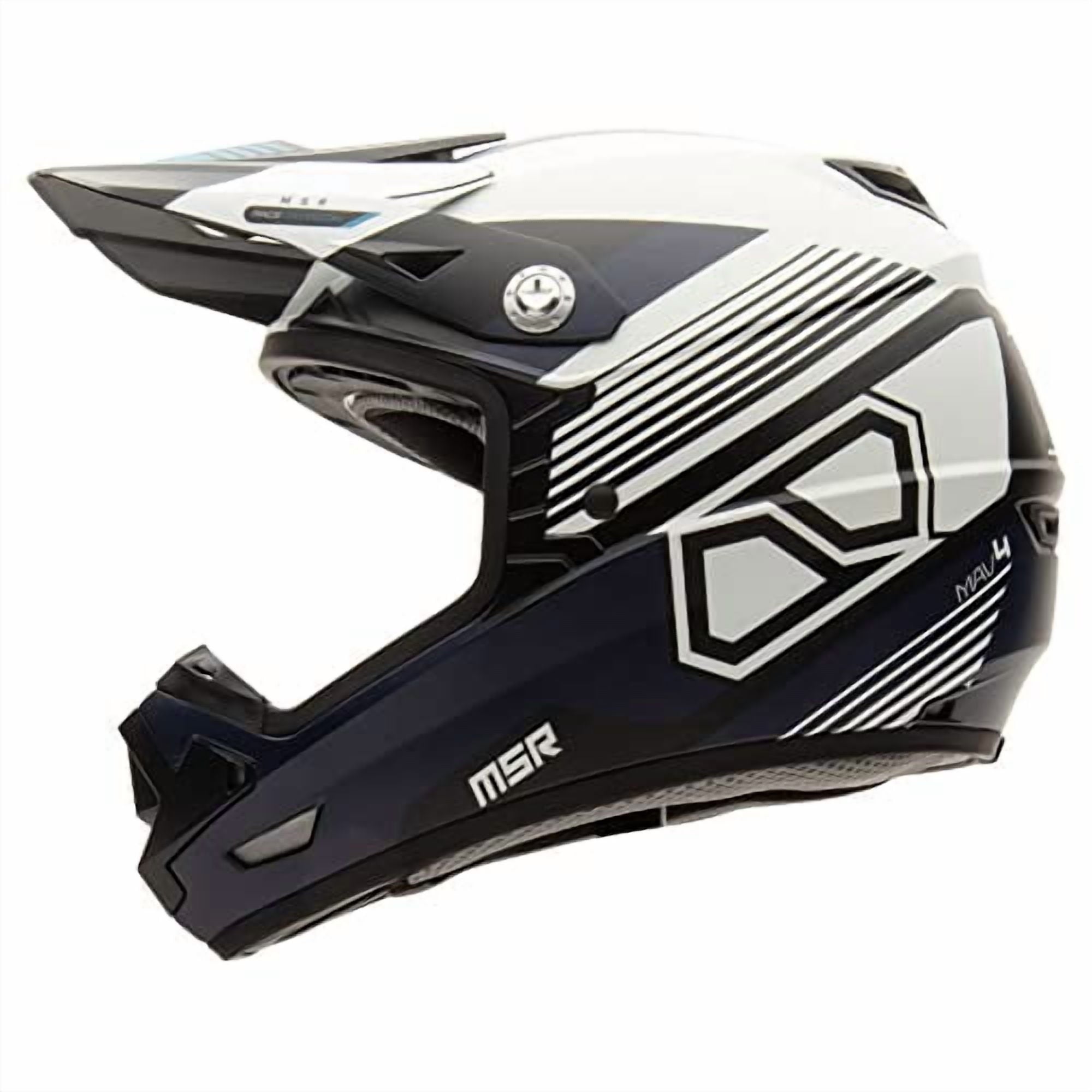 MSR Mav4 Sensor Helmet w/MIPS (Medium, Navy) Motorcycle Off Road Dirt Bike