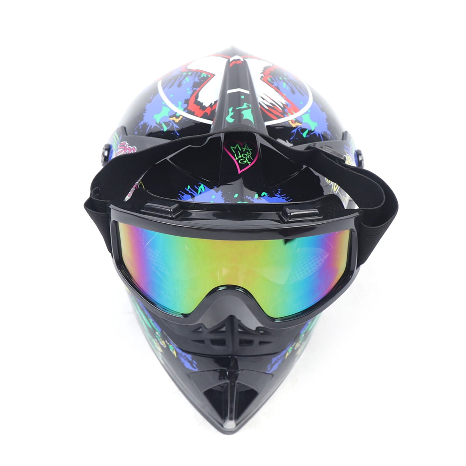 Modern DOT Unisex Youth Helmet & Goggles Gloves Girls boys Dirt Bike ATV Motocross