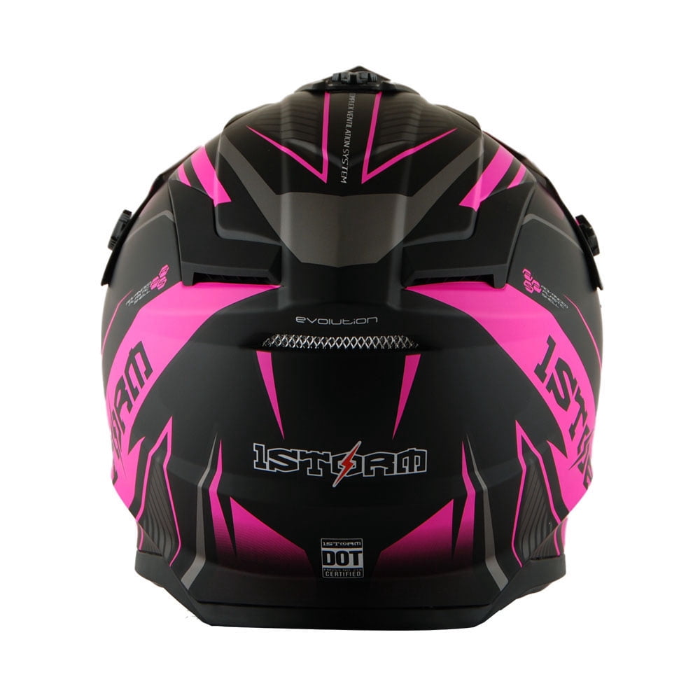 1Storm Adult Motocross Helmet BMX MX ATV Dirt Bike Downhill Mountain Bike Helmet Racing Style H637; Storm Green