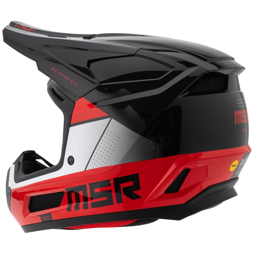 MSRâ„?Mav Sensor Dirt Bike Motocross Helmet w/ MIPS X-Large Black/Red