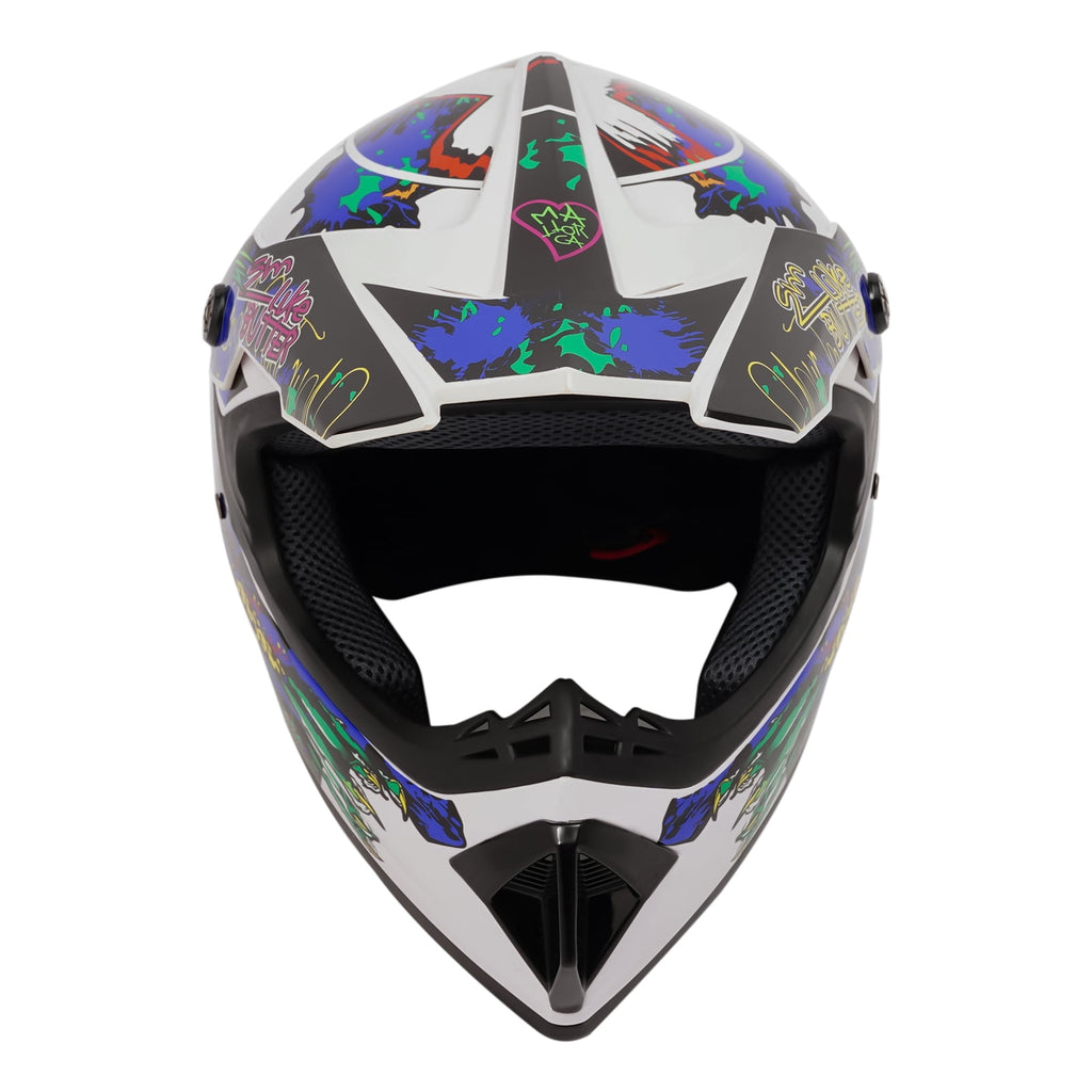 22.44-22.83in Suitable Head Helmet Set Helmet Set with Goggles and Gloves Motorcycle Off-Road Helmet Set