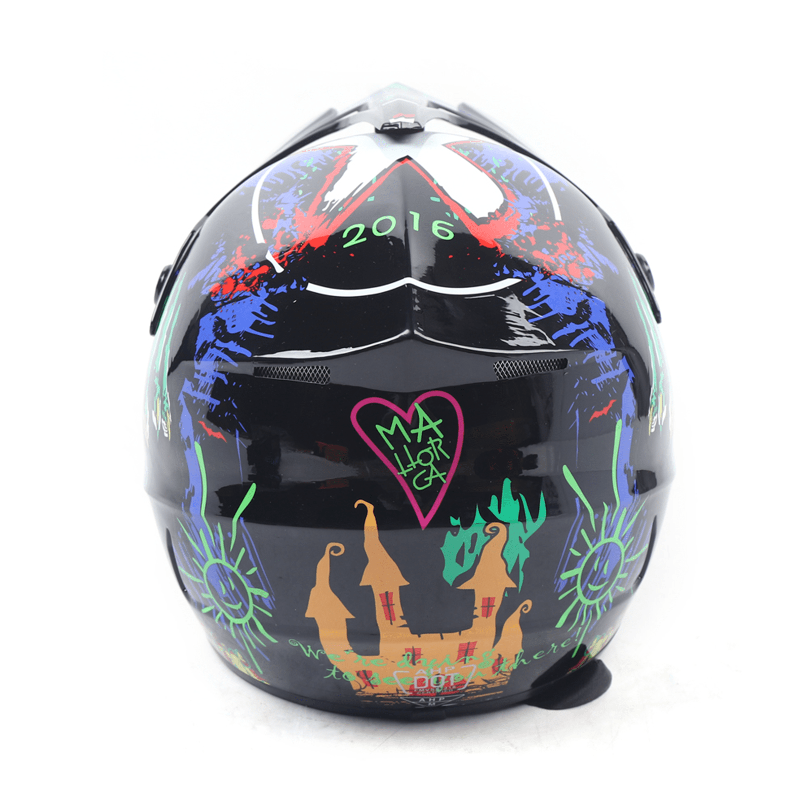 Motorcycle Helmet Set Motocross Helmet Kit Motorcycle Helmet with Gloves Goggles for Motorbike Riders with A Head Circumference During 21.65-22.05in