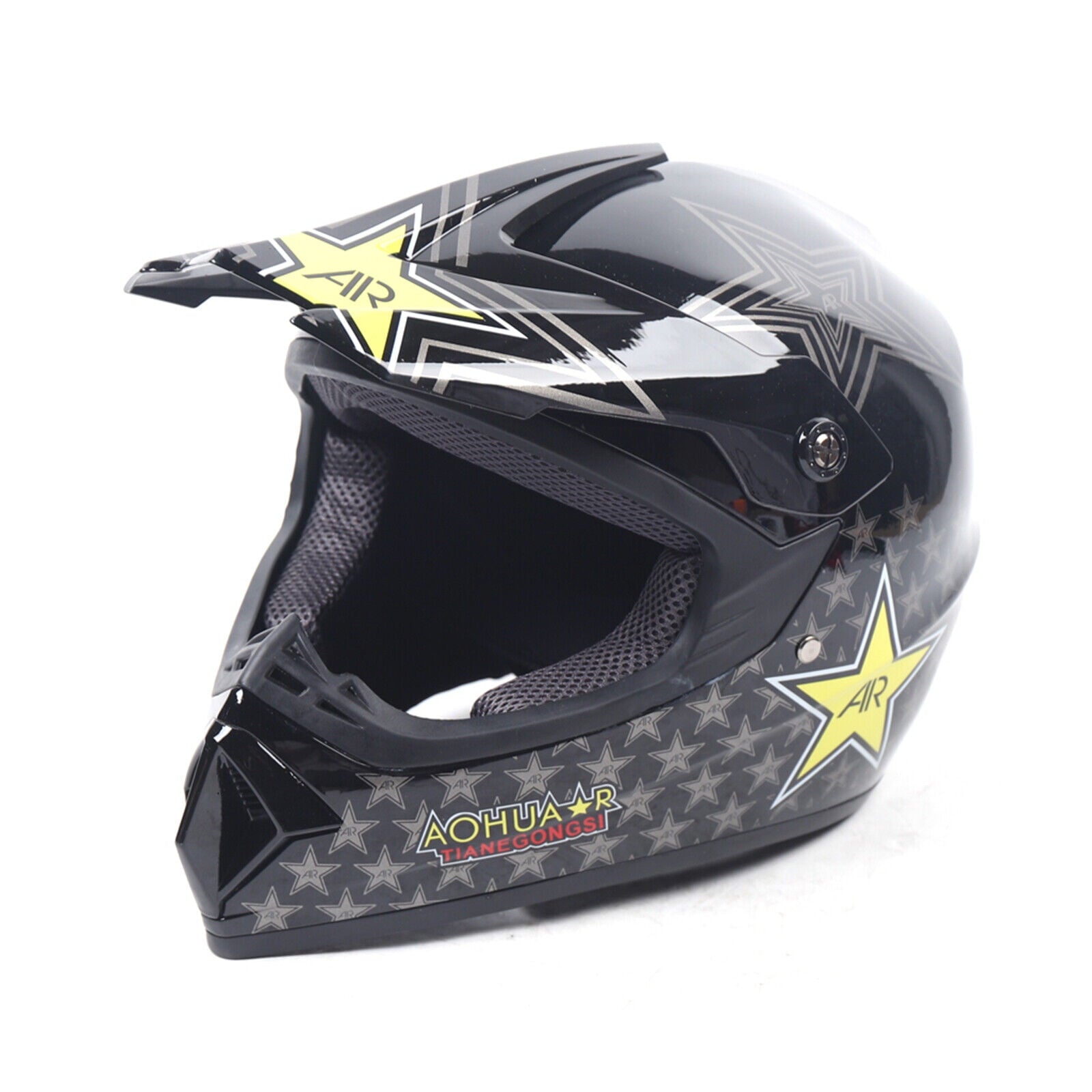 M Size Motocross Helmet With Goggle & Gloves For Motorcycle Dirt Bike Off-road
