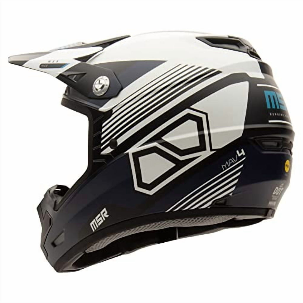 MSR Mav4 Sensor Helmet w/MIPS (Medium, Navy) Motorcycle Off Road Dirt Bike
