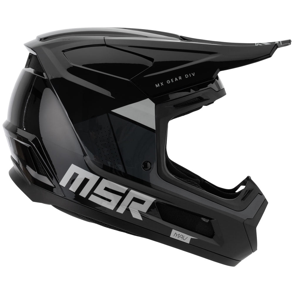 MSRâ„?Mav Sensor Dirt Bike Motocross Helmet w/ MIPS Medium Black/Grey