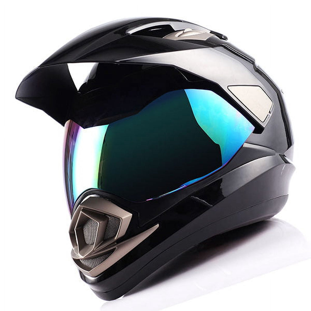 1Storm Dual Sport Helmet Motorcycle Full Face Motocross Off Road Bike HGXP14A Glossy White