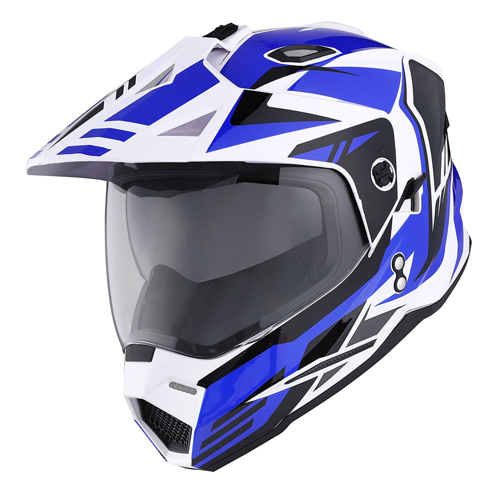 1Storm Youth Kids Dual Sport Dual Visor Motorcycle Motocross Off Road Full Face Helmet HF802Youth Storm Red