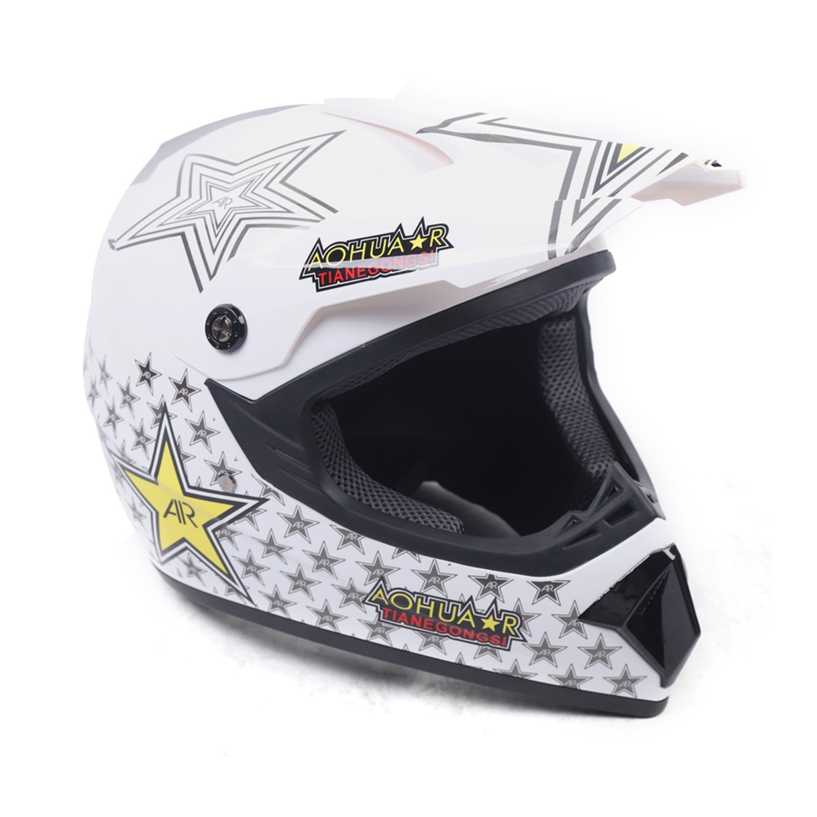 Youth Kids Motocross Helmets Offroad Helmet Gloves Goggles DOT Certification Motocross Helmet Motorcycle ATV Dirt Bike (Fashion 3 L)