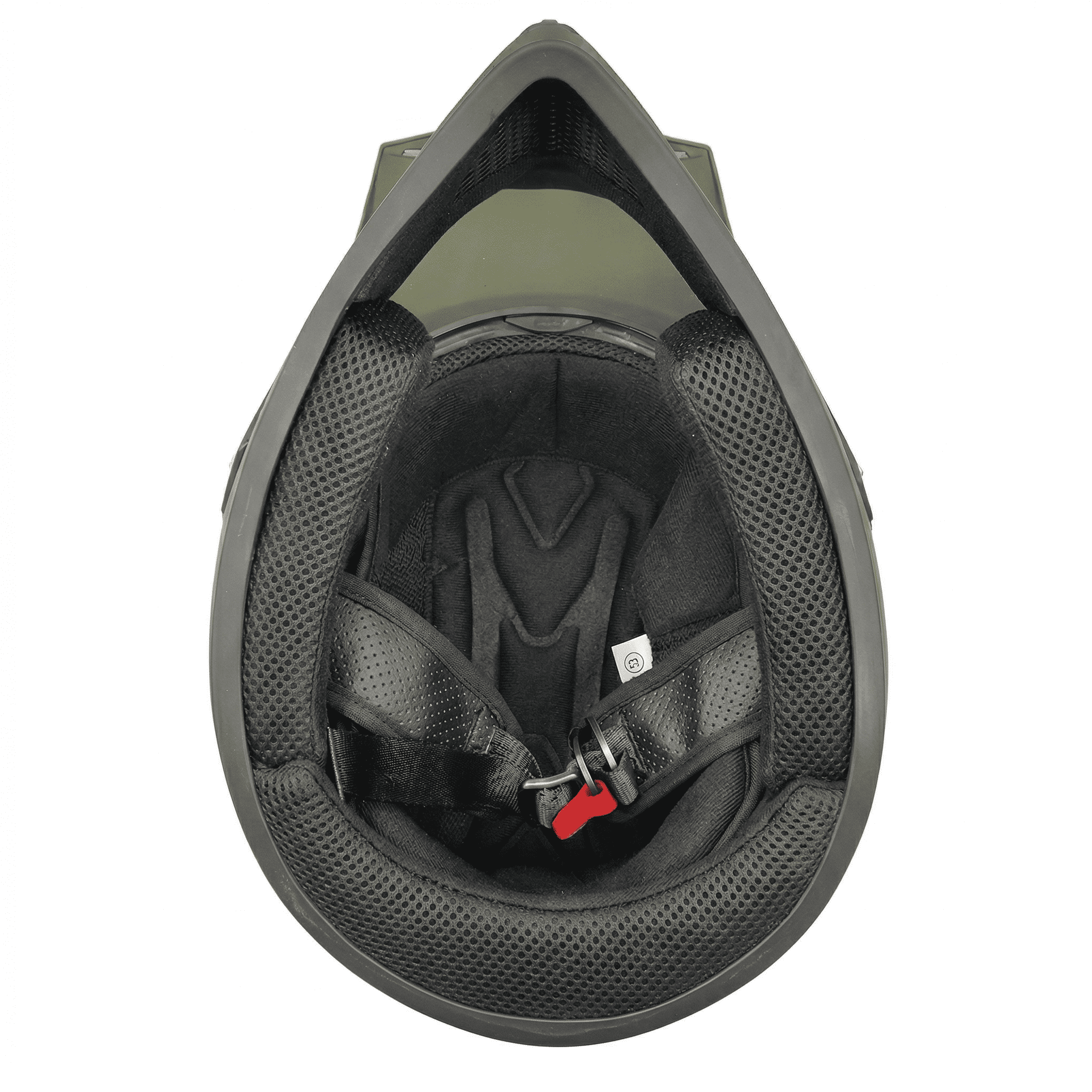 MMG Motorcycle Off-Road Helmet MX ATV Dirt Bike Matte Military Green with Goggles (X-Large) Model 30