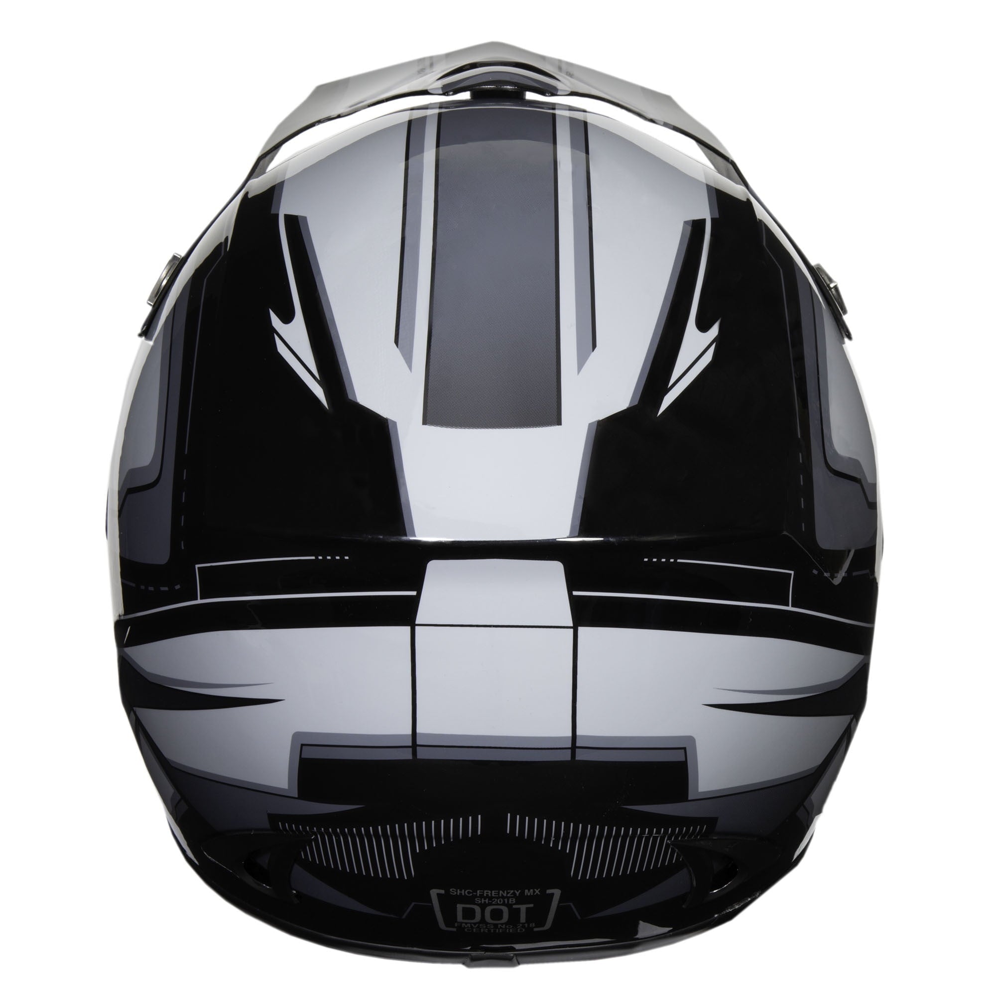 (2 pack) Fuel Helmets Adult Frenzy Off Road Helmet Blk/gry Xl
