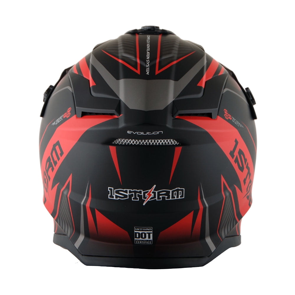 1Storm Adult Motocross Helmet BMX MX ATV Dirt Bike Downhill Mountain Bike Helmet Racing Style H637; Storm Green