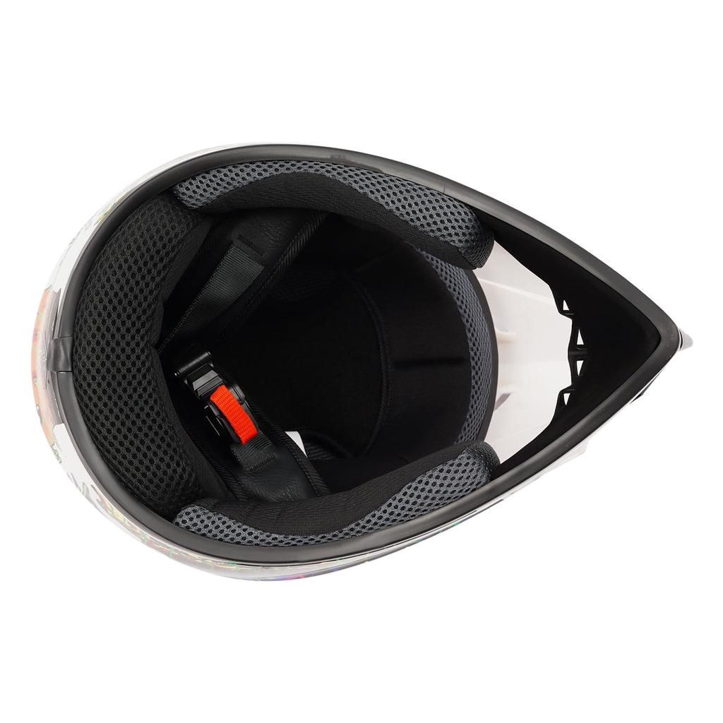22.44-22.83in Suitable Head Helmet Set Helmet Set with Goggles and Gloves Motorcycle Off-Road Helmet Set