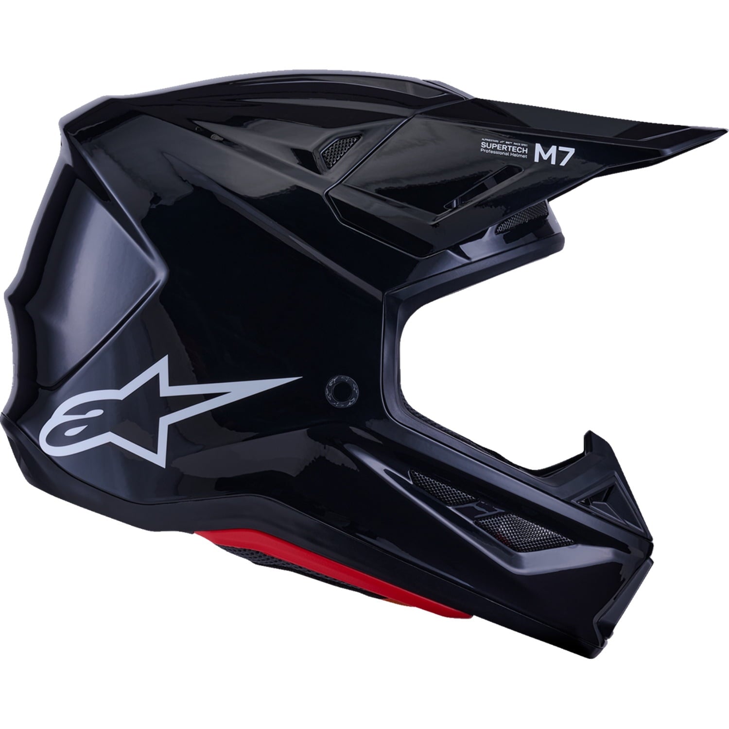 ALPINESTARS SM7 Helmet - Solid - Gloss Black - 2XL 8301426-1180-XXL