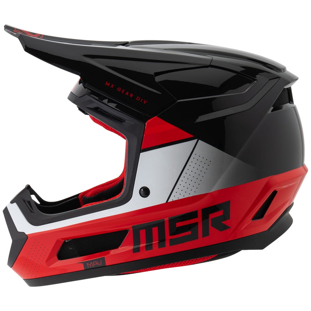 MSRâ„?Mav Sensor Dirt Bike Motocross Helmet w/ MIPS X-Large Black/Red