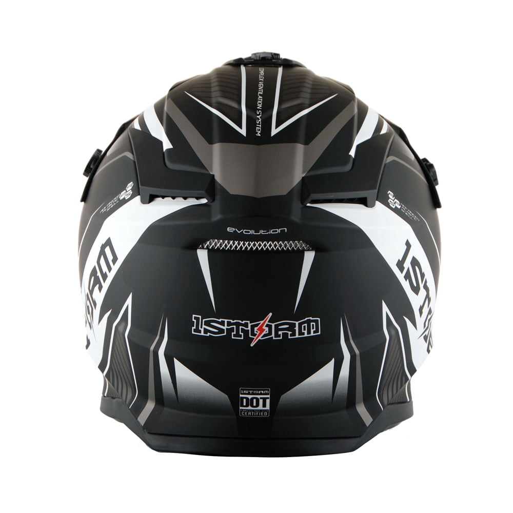 1Storm Adult Motocross Helmet BMX MX ATV Dirt Bike Downhill Mountain Bike Helmet Racing Style H637; Storm Green