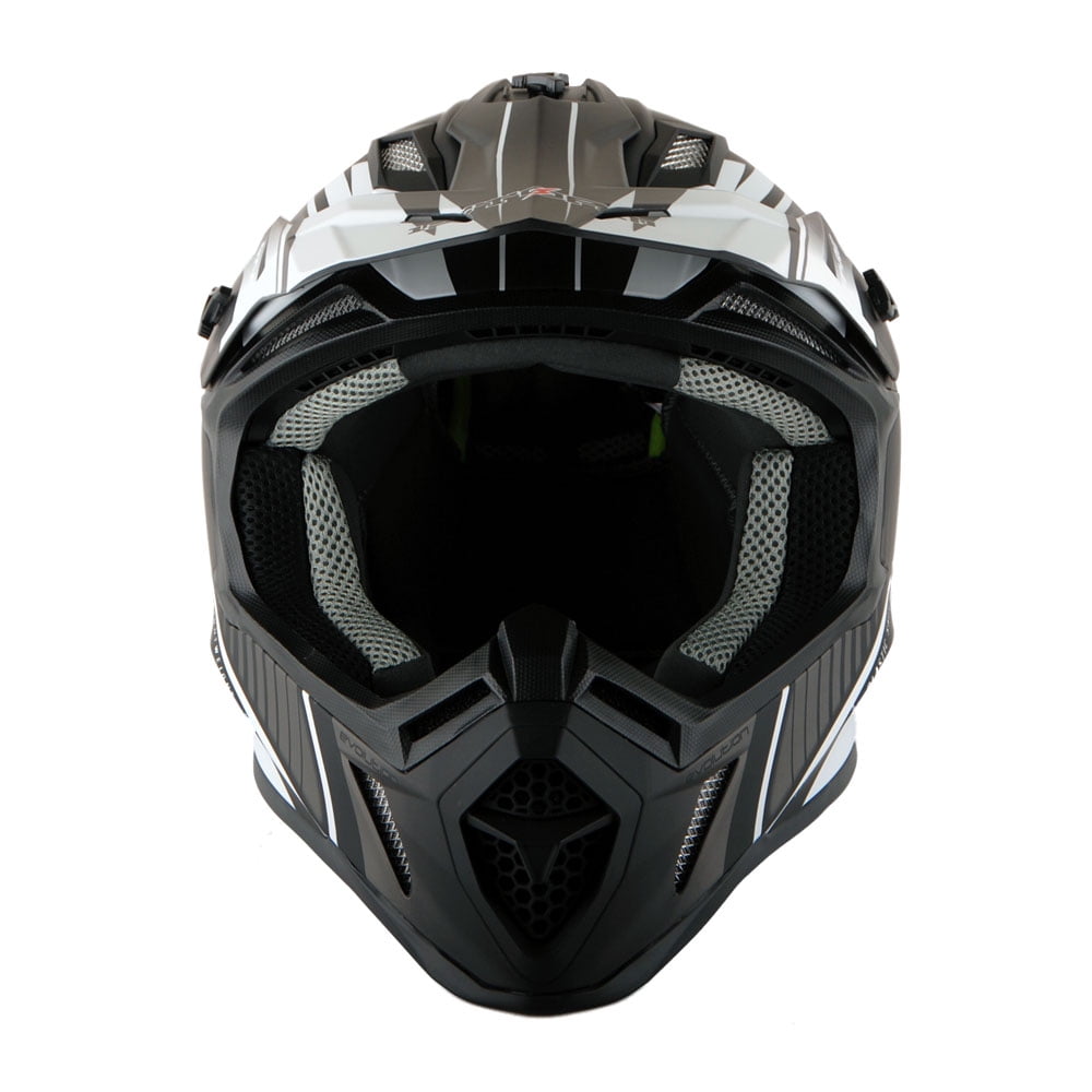 1Storm Adult Motocross Helmet BMX MX ATV Dirt Bike Downhill Mountain Bike Helmet Racing Style H637; Storm Green