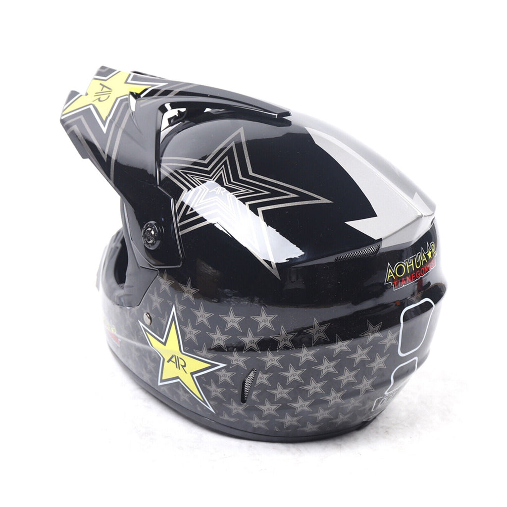 DOT Motorcycle Helmet for Adult, Motorcycle Helmet with Goggles & Gloves for Motocross Off-Road Racing ATV Dirt Bike
