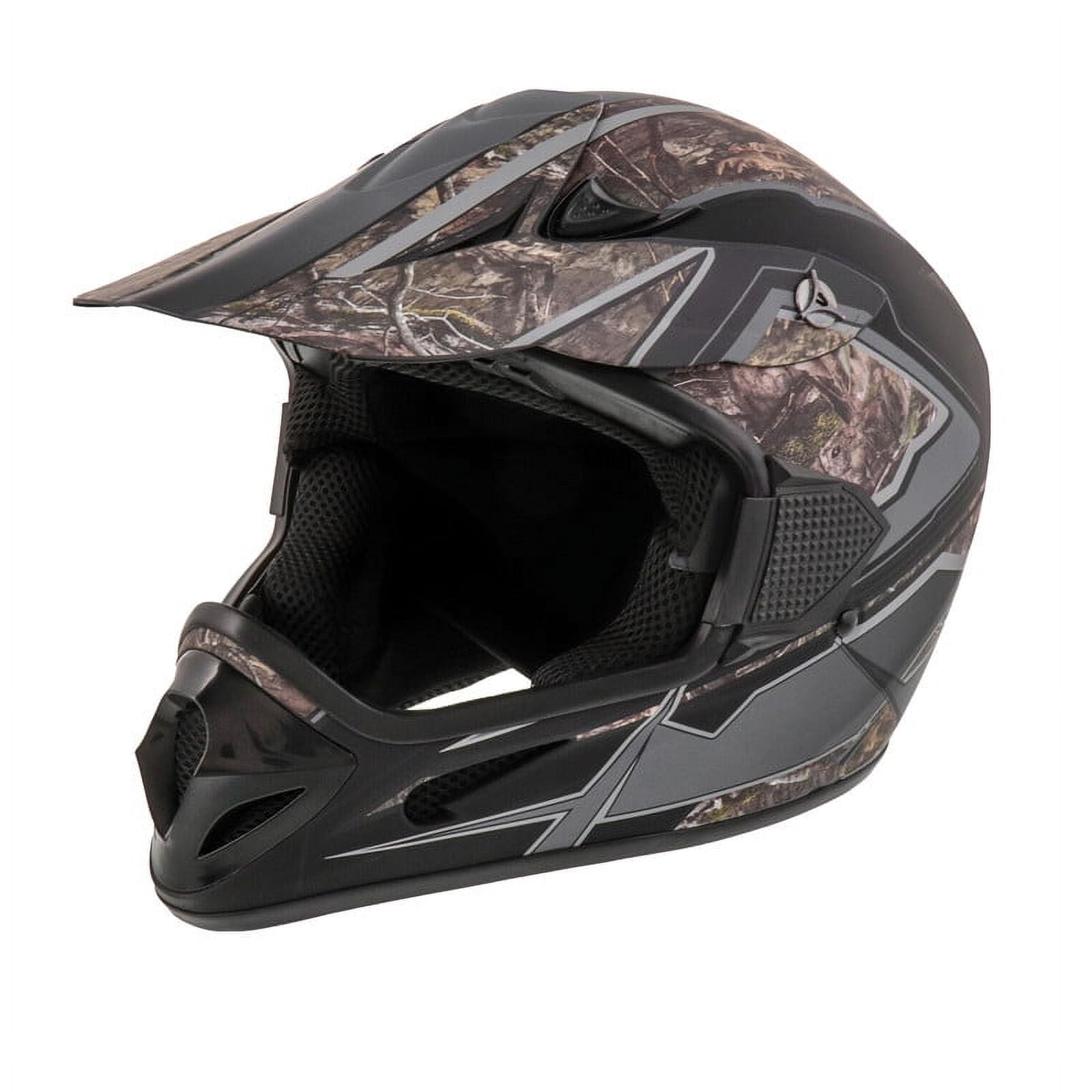 Adult Frenzy Mossy Oak Mx Off-Road Motocross ATV Dirt Bike Helmet Dot Approved Size: Medium
