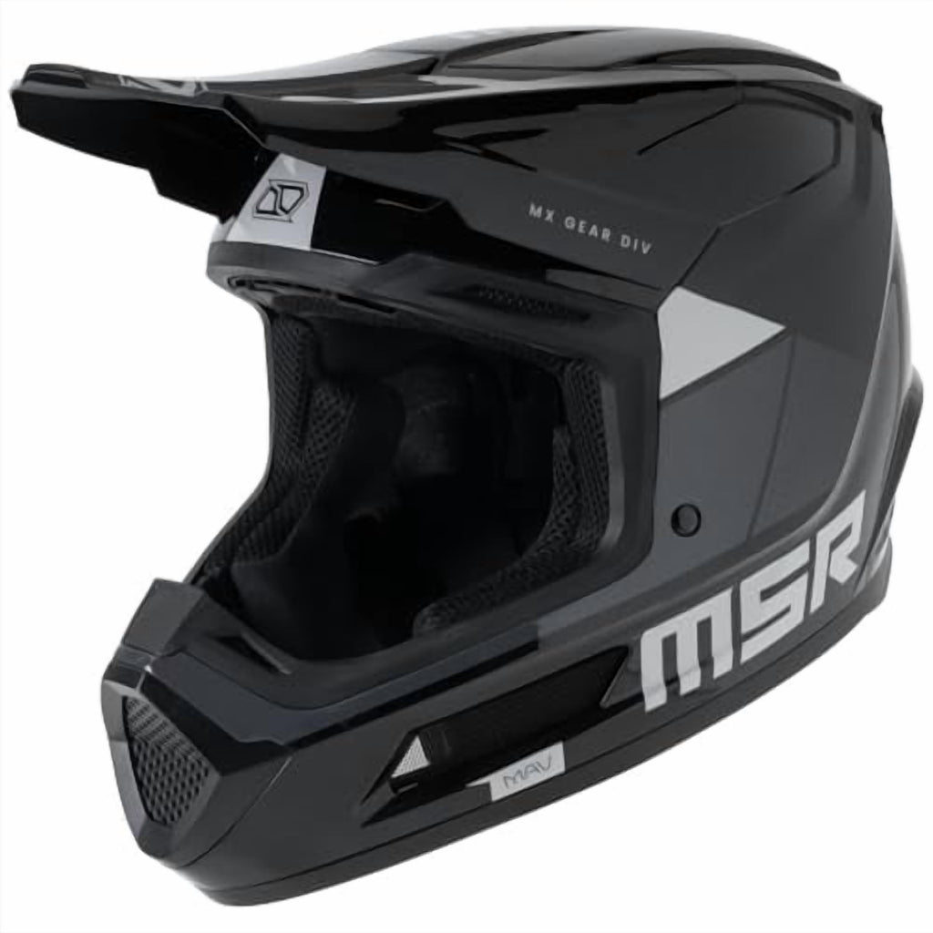 MSRâ„?Mav Sensor Dirt Bike Motocross Helmet w/ MIPS X-Large Black/Grey
