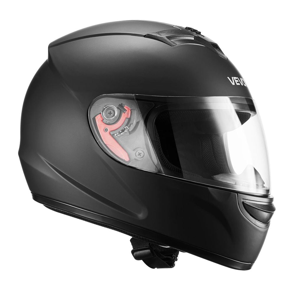 Motorcycle Helmet, Full Face, Adult Motocross Dirt Bike Helmet with Tinted and Clear Dual Visor, Motorbike Racing Street with Detachable Liner for Men & Women, DOT Approved, (Matte Black, M)
