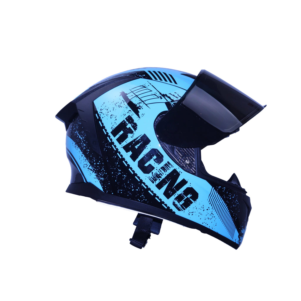 shamofeng Full-Face Adult Motorcycle Helmet, Motocross ATV Offroad Dirt Bike Helmet DOT Approved, L Size