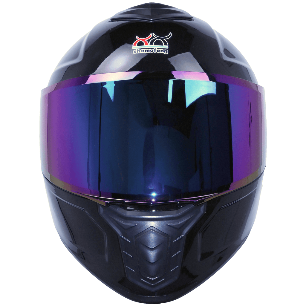 Full-Face Motorcycle Helmet, Adult Motocross ATV Offroad Dirt Bike Helmet DOT Approved, Light Black, S Size