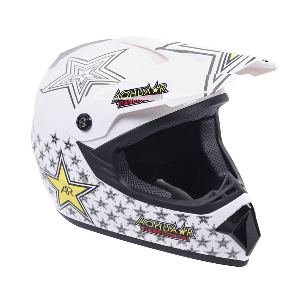 Motocross Youth Helmet+Goggles+Gloves Kit Off-Road Dirt Bike Racing ATV Protect