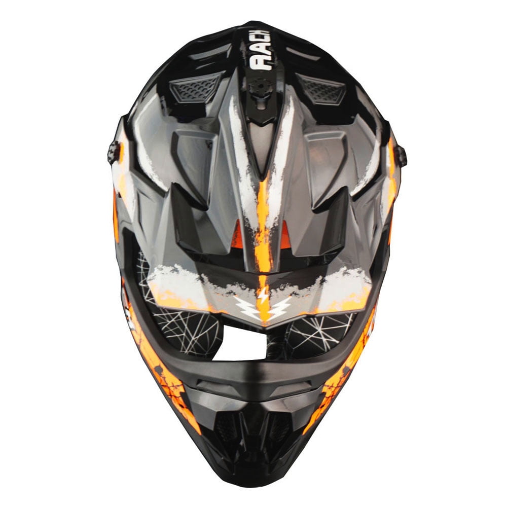 1Storm Adult Motocross Helmet ATV Dirt Bike BMX MX Downhill Mountain Helmet Track Style JH601; Matt Black