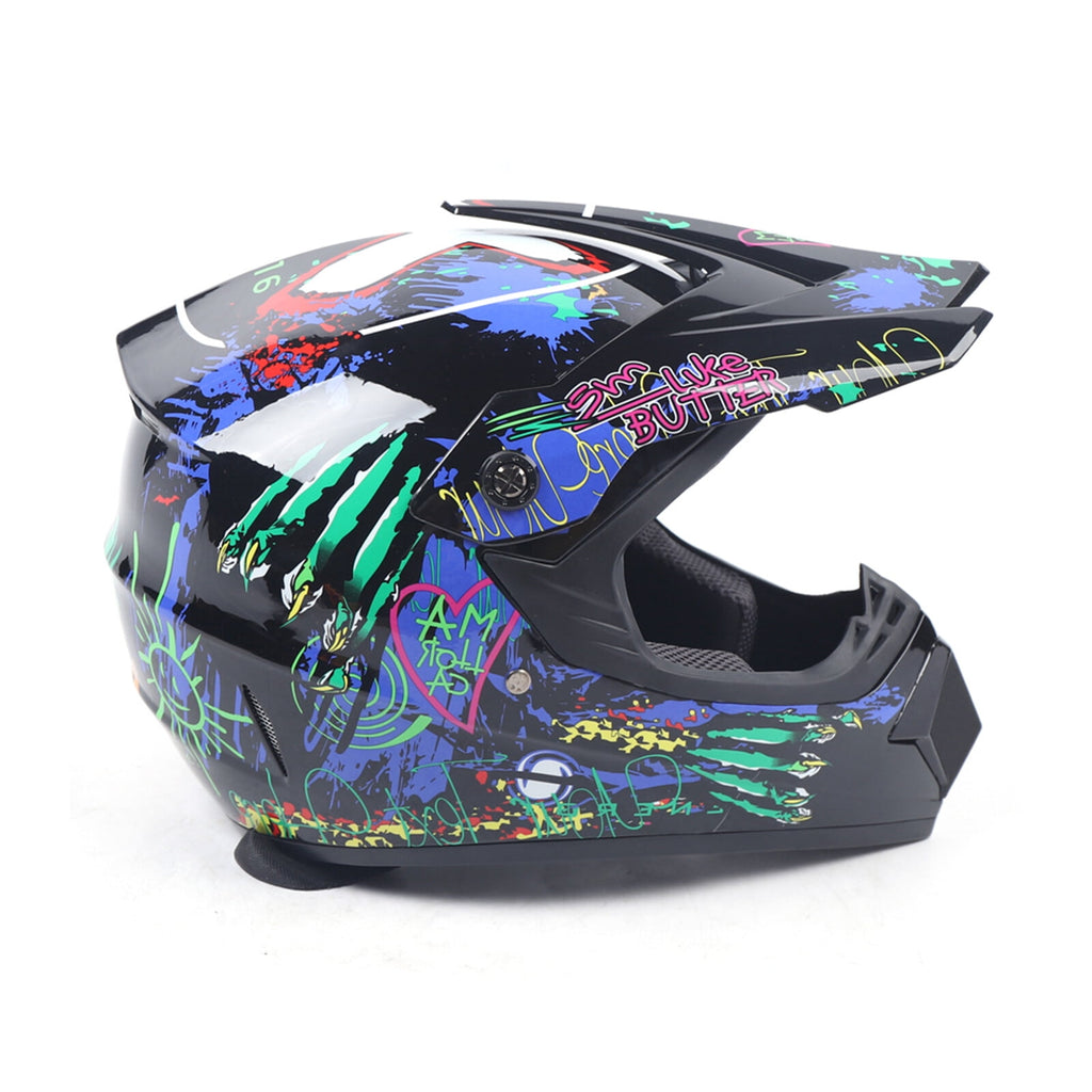 Modern DOT Unisex Youth Helmet & Goggles Gloves Girls boys Dirt Bike ATV Motocross